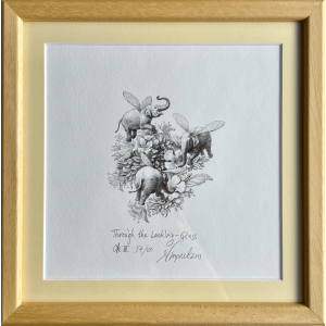 Iassen Ghiuselev Framed Algraphy Alice Through the Looking Glass Ch III Elephants